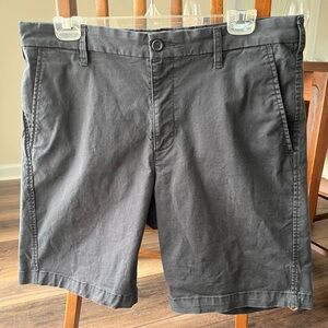 Dockers Men's Black Flat Front Shorts Size 34! Cotton/Elastane! Super Flex!